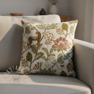 Decoratiestof jacquard Soliman allover blanc