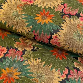 Decoratiestof jacquard Matcha allover kaki