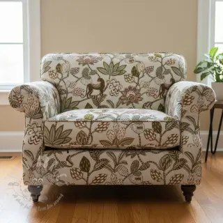 Decoratiestof jacquard Soliman allover blanc