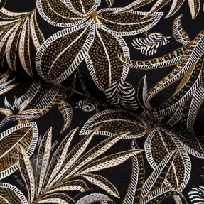 Decoratiestof jacquard Moranto allover noir