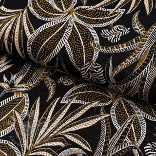 Decoratiestof jacquard Moranto allover noir