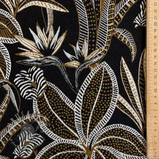 Decoratiestof jacquard Moranto allover noir