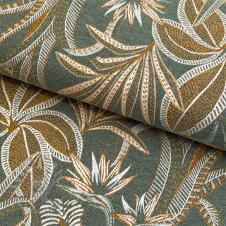 Decoratiestof jacquard Moranto allover kaki