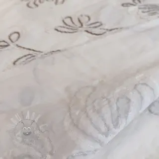 Katoenen stof EMBROIDERY Loom En Light off white