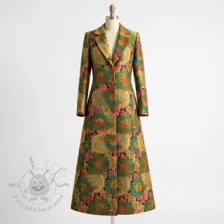 Decoratiestof jacquard Matcha allover kaki
