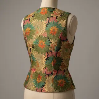 Dekoračná látka jacquard Matcha allover kaki
