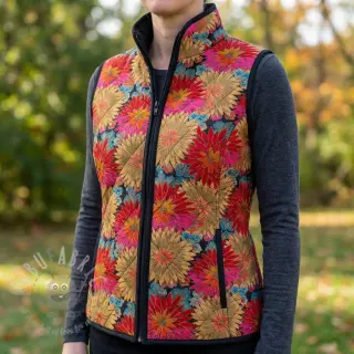 Decoratiestof jacquard Matcha allover rouge