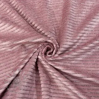 Fluweel VELVET LUREX Stripe pink