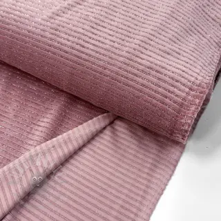 Fluweel VELVET LUREX Stripe pink
