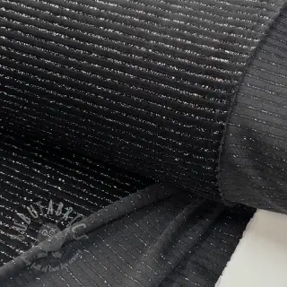 Fluweel VELVET LUREX Stripe black