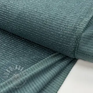 Fluweel VELVET LUREX Stripe forest green