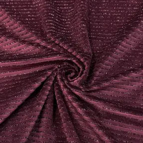 Zamat VELVET LUREX Stripe bordeaux