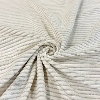 Fluweel VELVET LUREX Stripe off white
