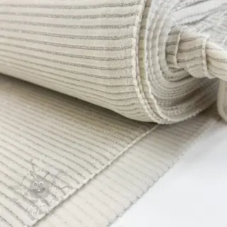 Fluweel VELVET LUREX Stripe off white