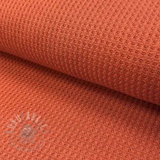 Sweaterstof WAFFLE BIG KNIT rust