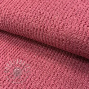 Sweaterstof WAFFLE BIG KNIT dark salmon