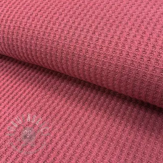 Sweaterstof WAFFLE BIG KNIT dark salmon