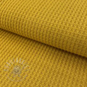 Sweaterstof WAFFLE BIG KNIT ochre
