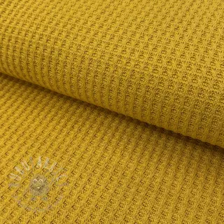 Sweaterstof WAFFLE BIG KNIT ochre