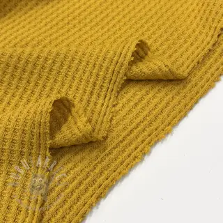 Sweaterstof WAFFLE BIG KNIT ochre