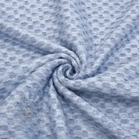 Gebreide stof Angora honey blue
