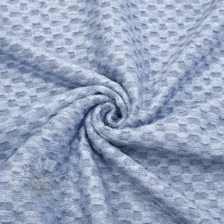 Gebreide stof Angora honey blue