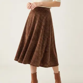 Zamat VELVET LUREX Stripe dark brown