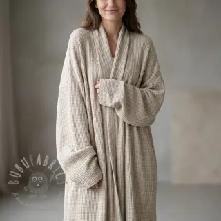 Gebreide stof Angora honey natural
