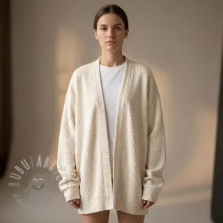 Gebreide stof Angora honey off white
