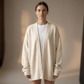 Pletenina Angora honey off white