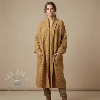 Gebreide stof Angora honey beige