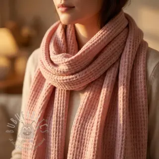 Gebreide stof Angora honey baby pink