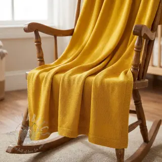 Sweaterstof BABY KNIT ochre