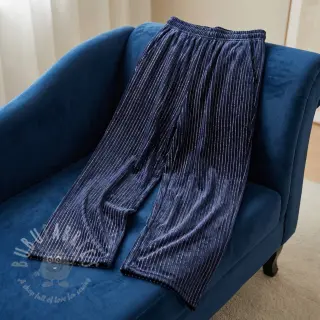 Fluweel VELVET LUREX Stripe marine