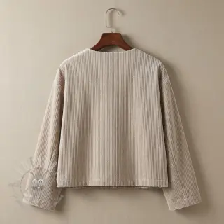 Fluweel VELVET LUREX Stripe beige