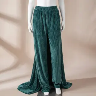 Zamat VELVET LUREX Stripe forest green