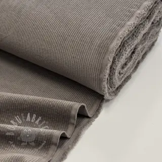 Ribfluweel 6W WASHED STRETCH stone
