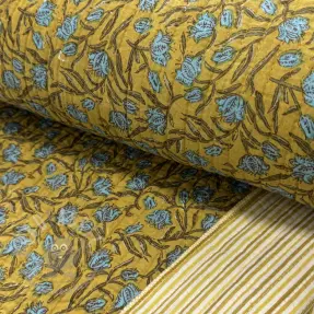 Katoenen stof QUILT Gange curcuma