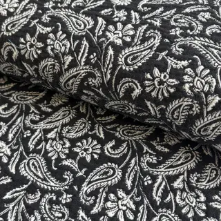 Dekoračná látka jacquard Mumbai allover noir