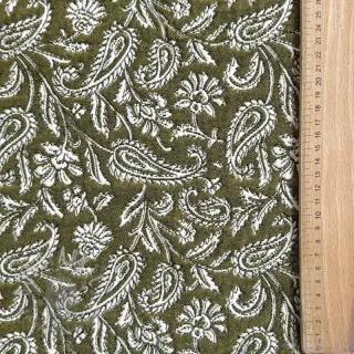 Decoratiestof jacquard Mumbai allover kaki