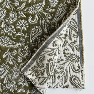 Decoratiestof jacquard Mumbai allover kaki