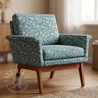 Decoratiestof jacquard Mumbai allover jade