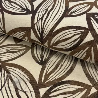 Decoratiestof jacquard Folia chocolat