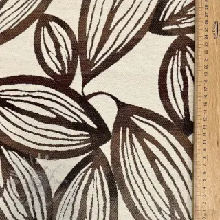 Decoratiestof jacquard Folia chocolat