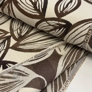Decoratiestof jacquard Folia chocolat