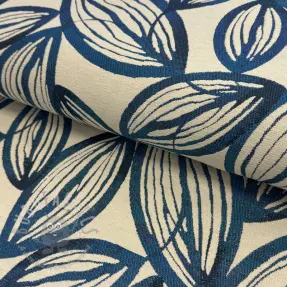 Decoratiestof jacquard Folia bleu