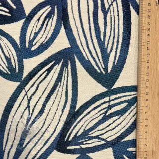 Decoratiestof jacquard Folia bleu