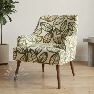 Decoratiestof jacquard Folia romarin