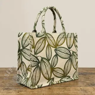 Decoratiestof jacquard Folia romarin