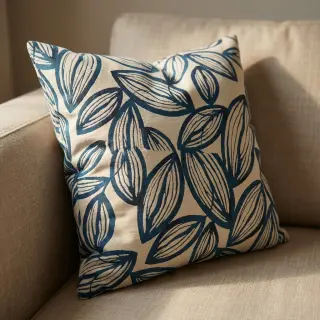 Dekoračná látka jacquard Folia bleu